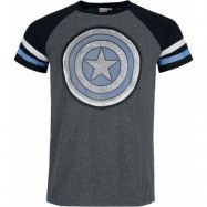 Captain America - Marvel T-shirt - Captain America Shield - S XXL - för Herr - flerfärgad