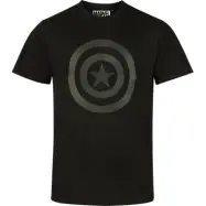 Captain America - Marvel T-shirt - Shield Logo - S XXL - för Herr - svart
