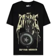 Captain America - Marvel T-shirt - Zombified - S XXL - för Herr - svart