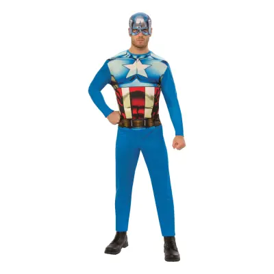 Captain America Maskeraddräkt - X-Large
