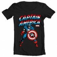 Captain America Wide Neck Tee, Wide Neck T-Shirt