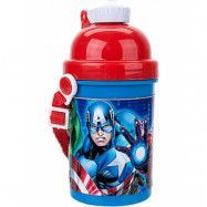 Licensierad Avengers Drickflaska med Bärrem till Barn 400 ml