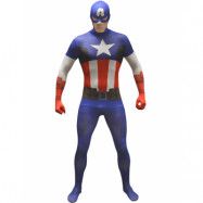 Licensierad Captain America - Orginal Morphsuit Kostym