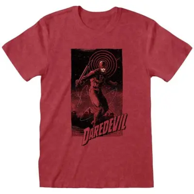 Daredevil - Disney T-shirt - In Rectangle - S XXL - för Herr - röd