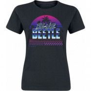 Blue Beetle - DC Comics T-shirt - Palm Sunset - S M - för Dam - svart