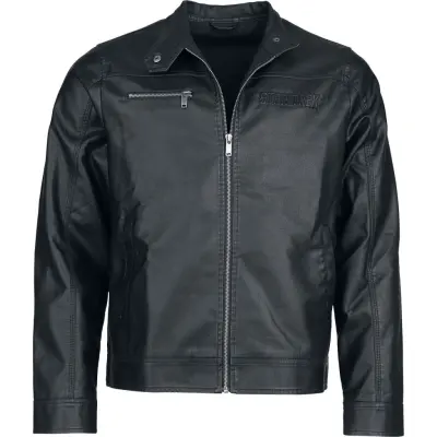 Star Trek - DC Comics Konstläderjacka - S XXL - för Herr - svart