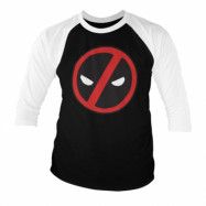 Deadpool Icon Baseball 3/4 Sleeve Tee, Long Sleeve T-Shirt