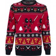 Deadpool - Marvel Christmas jumper - Wish You A Deadpool Christmas - M 3XL - för Herr - flerfärgad