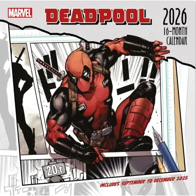 Deadpool - Marvel Kalender - Wandkalender 2026 - för  flerfärgad