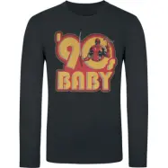 Deadpool - Marvel Långärmad tröja - Deadpool - 90s Baby - S XXL - för Herr - svart