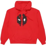 Deadpool - Marvel Luvtröja - Mask Splatter - M XL - för Herr - röd