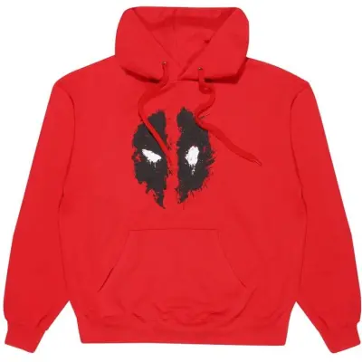 Deadpool - Marvel Luvtröja - Mask Splatter - M XL - för Herr - röd