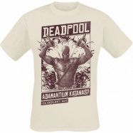 Deadpool - Marvel T-shirt - 3 - Adamantium Katanas - S XXL - för Herr - naturfärgad