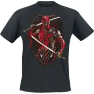 Deadpool - Marvel T-shirt - 3 - Deadpool And Wolverine - Ready To Fight - S 5XL - för Herr - svart