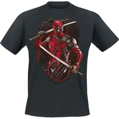 Deadpool - Marvel T-shirt - 3 - Deadpool And Wolverine - Ready To Fight - S 5XL - för Herr - svart