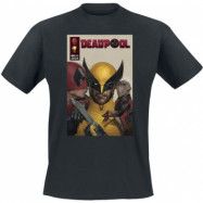 Deadpool - Marvel T-shirt - 3 - Deadpool Kisses to Wolverine - S 3XL - för Herr - svart