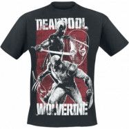 Deadpool - Marvel T-shirt - 3 - Deadpool & Volverine - S 3XL - för Herr - svart