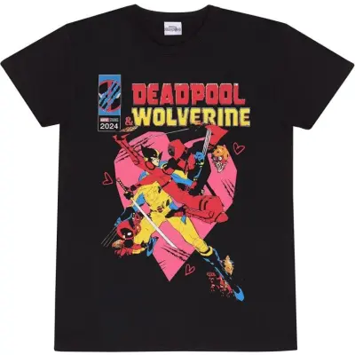Deadpool - Marvel T-shirt - 3 - Deadpool & Wolverine - True Love - M XXL - för Herr - svart
