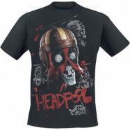 Deadpool - Marvel T-shirt - 3 - Headpool - S 3XL - för Herr - svart