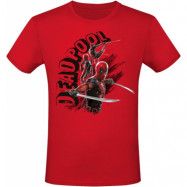 Deadpool - Marvel T-shirt - 3 - Katanas - S XXL - för Herr - röd