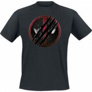 Deadpool - Marvel T-shirt - 3 - Logo - S XXL - för Herr - svart