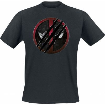 Deadpool - Marvel T-shirt - 3 - Logo - S L - för Herr - svart
