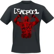 Deadpool - Marvel T-shirt - 3 - Merc Splatter - S XL - för Herr - svart