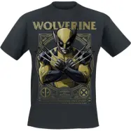 Deadpool - Marvel T-shirt - 3 - Wolverine - S XL - för Herr - svart