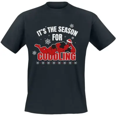Deadpool - Marvel T-shirt - Cuddling - S XXL - för Herr - svart