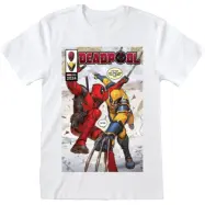 Deadpool - Marvel T-shirt - Deadpool & Wolverine - Comic Book Cover - S XXL - för Herr - vit
