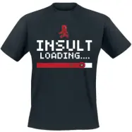 Deadpool - Marvel T-shirt - Insult Loading - S XXL - för Herr - svart