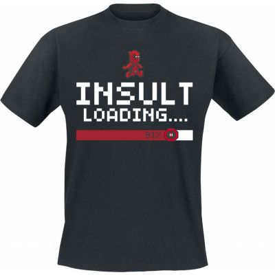 Deadpool - Marvel T-shirt - Insult Loading - L XXL - för Herr - svart