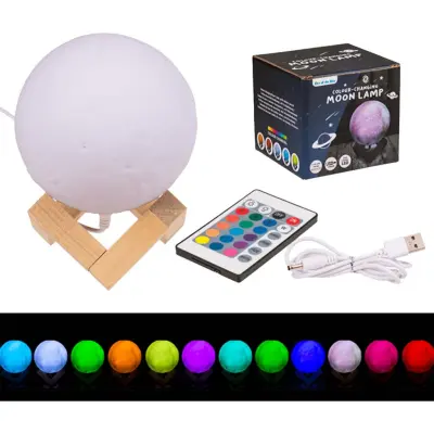 Färgskiftande LED-Lampa Måne