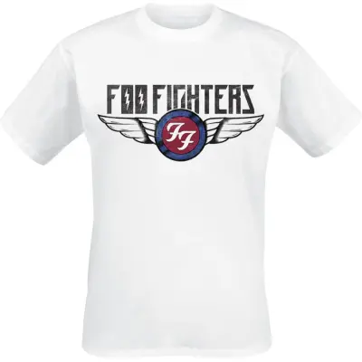 Foo Fighters T-shirt - Flash Wings - S XXL - för Herr - vit
