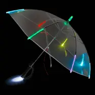 LED Paraply Transparent