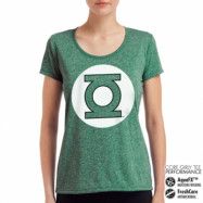 Green Lantern Logo Performance Girly Tee, T-Shirt