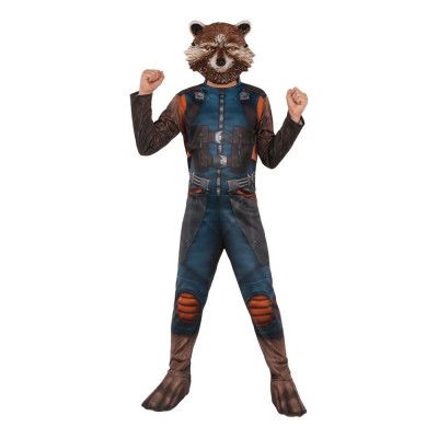 Avengers 4 Rocket Raccoon Barn Maskeraddräkt - Medium
