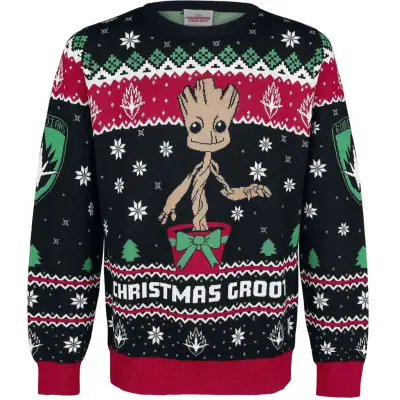 Guardians Of The Galaxy - Marvel Christmas jumper - Groot - M XXL - för Herr - flerfärgad