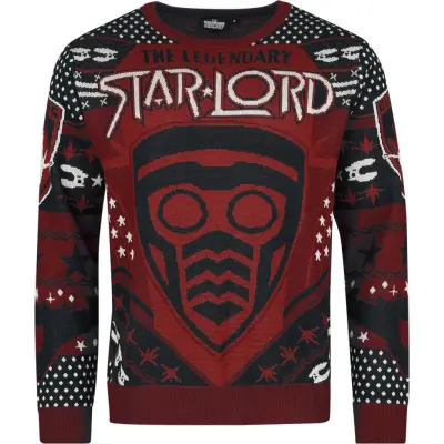Guardians Of The Galaxy - Marvel Christmas Jumper - Star-Lord - S XL - för Herr - flerfärgad