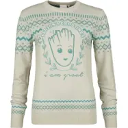 Guardians Of The Galaxy - Marvel Stickad jumper - Groot - S XXL - för Dam - flerfärgad