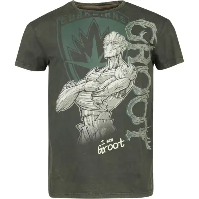 Guardians Of The Galaxy - Marvel T-shirt - Groot - S L - för Herr - mörkgrön