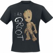 Guardians Of The Galaxy - Marvel T-shirt - I Am Groot - S XL - för Herr - svart