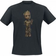 Guardians Of The Galaxy - Marvel T-shirt - I Am Groot - Wave Pose - S XXL - för Herr - svart