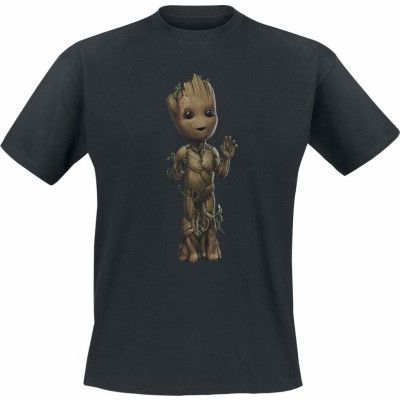 Guardians Of The Galaxy - Marvel T-shirt - I Am Groot - Wave Pose - S XXL - för Herr - svart