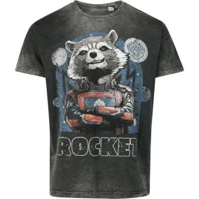 Guardians Of The Galaxy - Marvel T-shirt - Rocket - S 4XL - för Herr - mörkgrå