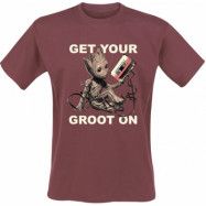 Guardians Of The Galaxy - Marvel T-shirt - Vol. 2 - Get your Groot on - S XXL - för Herr - röd