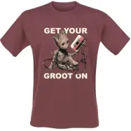 Guardians Of The Galaxy - Marvel T-shirt - Vol. 2 - Get your Groot on - S XL - för Herr - röd