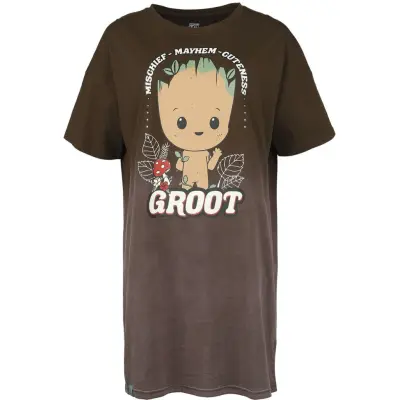 Guardians Of The Galaxy Nattlinne - Mischief Mayhem - S L - för Dam - brun