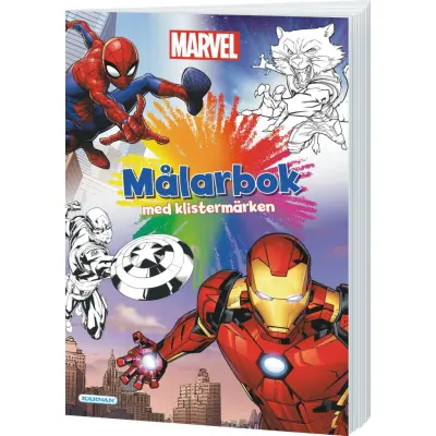 Marvel Målarbok med klistermärken - Marvel -  Leksaksaffären