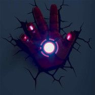 Iron Man Hand 3D Vägglampa